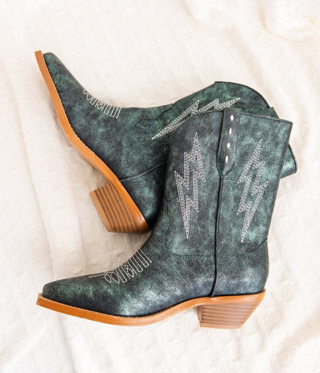 Bowie Metallic Boot in Teal - SwagglyLife Home & Fashion